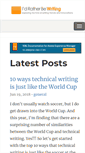 Mobile Screenshot of idratherbewriting.com